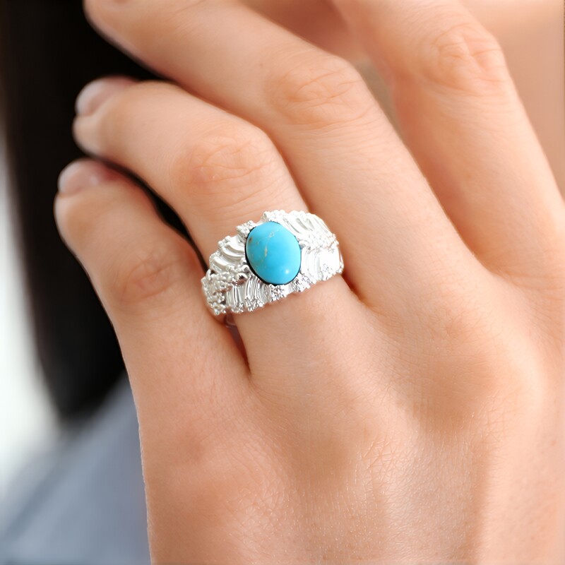 Turquoise Silver Ring (SAELOCANA)
