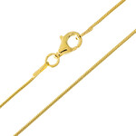 Silber-Schlangenkette - 50 cm - 2,27 g - vergoldet