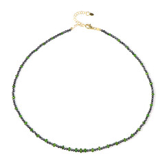 Collana in argento con Diopside Russo (Riya)