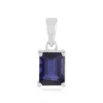 Zilveren hanger met een ioliet