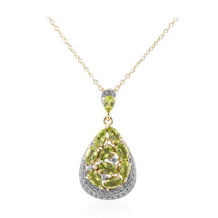 Collier en argent et Péridot de Birmanie