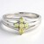 Anello placcato in platino con Tormalina Cuprian