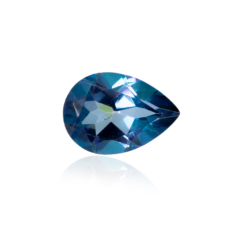 Ciondolo Fatto A Mano In Topazio Arcobaleno Mistico - Placcato Argento - 1,89'' - Gioiello Unisex