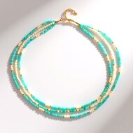 Collar en plata con Amazonita (Riya)