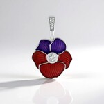 Pendentif en argent et Zircon (Adela Silber)
