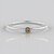 Anello in platino con Diamante Champagne I2