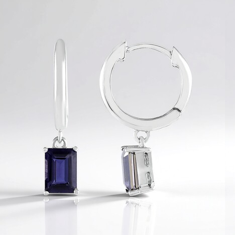 Orecchini in argento con Iolite