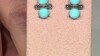 Pendientes en plata con Turquesa bella durmiente (Desert Chic)