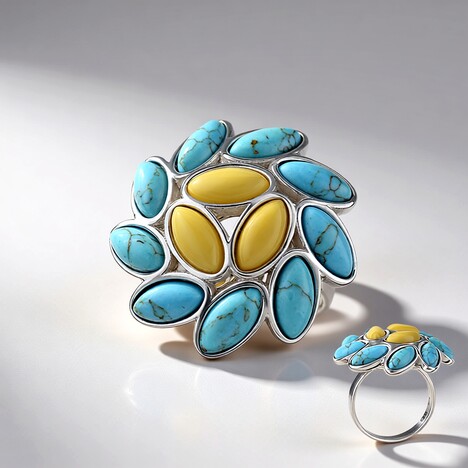 Anello in argento con Turchese (dagen)