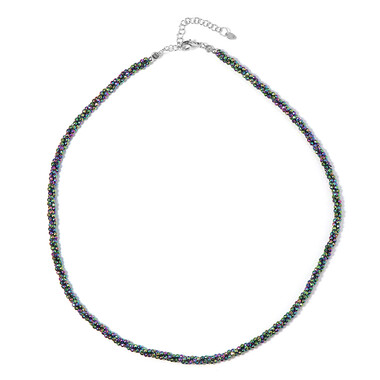 Collar en plata con Hematita mística
