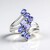 Anello in argento con Tanzanite