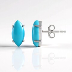Orecchini in argento con Turchese Sleeping Beauty (de Melo Essence)