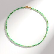 Chrysopras-Silberhalskette