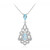 Collar en plata con Topacio azul cielo