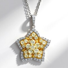 Collana in oro con Diamante Giallo SI2 (CIRARI)