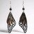 Orecchini in argento con Diamante Nero