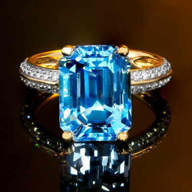 AAA-Santa Maria-Aquamarin-Goldring (AMAYANI)