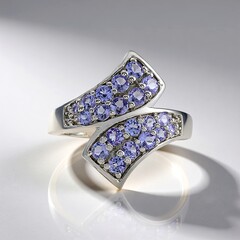 Anello in argento con Tanzanite