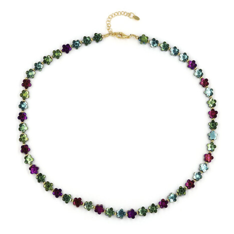 Purple Hematite Silver Necklace