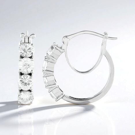 Boucles d'oreilles en argent et Zircon