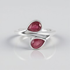 Anello in argento con Rubino del Madagascar