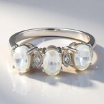 Bague en argent et Zircon