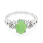 Bague en argent et Chrysoprase impériale