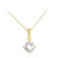 White Topaz Silver Necklace