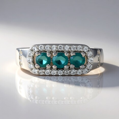 Anello in argento con Grandidierite