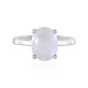 Anello in argento con Pietra di Luna Arcobaleno