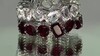 Zilveren ring met granaten
