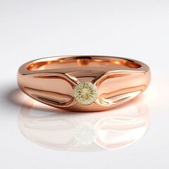 Anello in oro con Diamante Rose de France SI1 di Argyle (Annette)