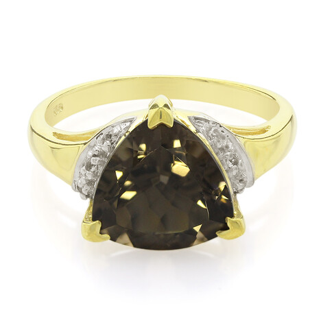 Rauchquarz-Silberring