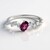 Anello in argento con Rodolite di Naktamunda