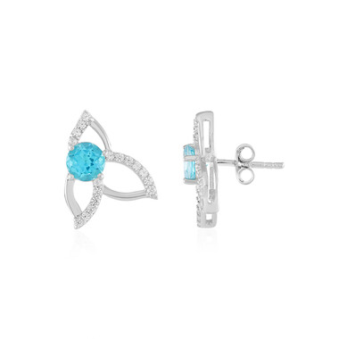Orecchini in argento con Topazio Paraiba