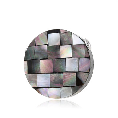 Pendentif en argent et Nacre (MONOSONO COLLECTION)