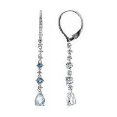 Orecchini in oro con Acquamarina Brasiliana AAA