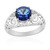 Anello in argento con Topazio Blu Royal