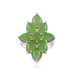 Kanadische Jade-Silberring