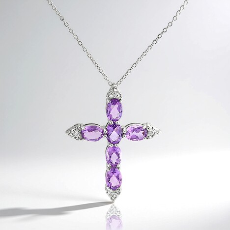 Collana in argento con Ametista