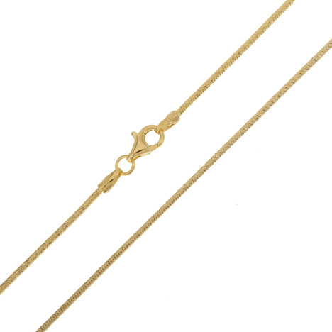 Silber-Schlangenkette - 7,9 g - 50 cm - vergoldet