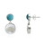 Boucles d'oreilles en argent et Nacre
