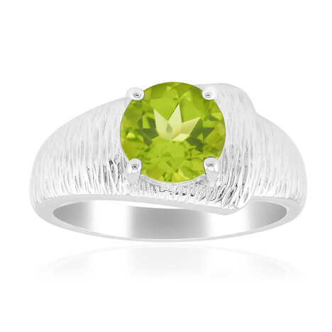 Anello in argento con Peridoto Jilin (de Melo Essence)