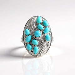 Anello in argento con Turchese Sleeping Beauty (Faszination Türkis)