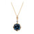 Collar en oro con Topacio azul de Londres (CIRARI)
