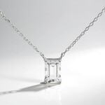 Collana in argento con Topazio Bianco