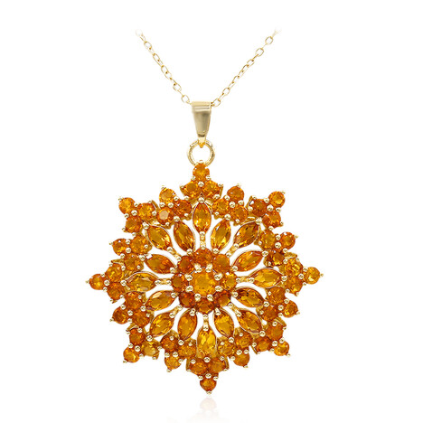 Madeira-Citrin-Silberhalskette