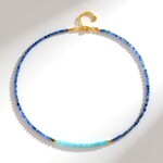 Collana in argento con Cianite del Nepal