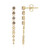 I2 Champagner-Brillant-Goldohrringe (de Melo Gold)