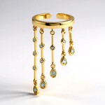 Anello in argento con Topazio Blu Svizzero (M de Luca)